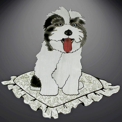 Bichon Havanese Exotic Wood Mosaic